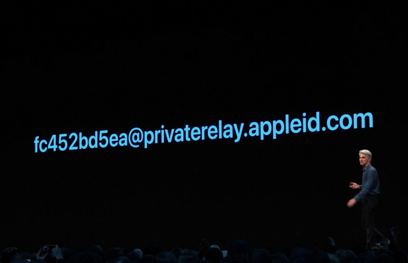 Photo of what Apple relay address