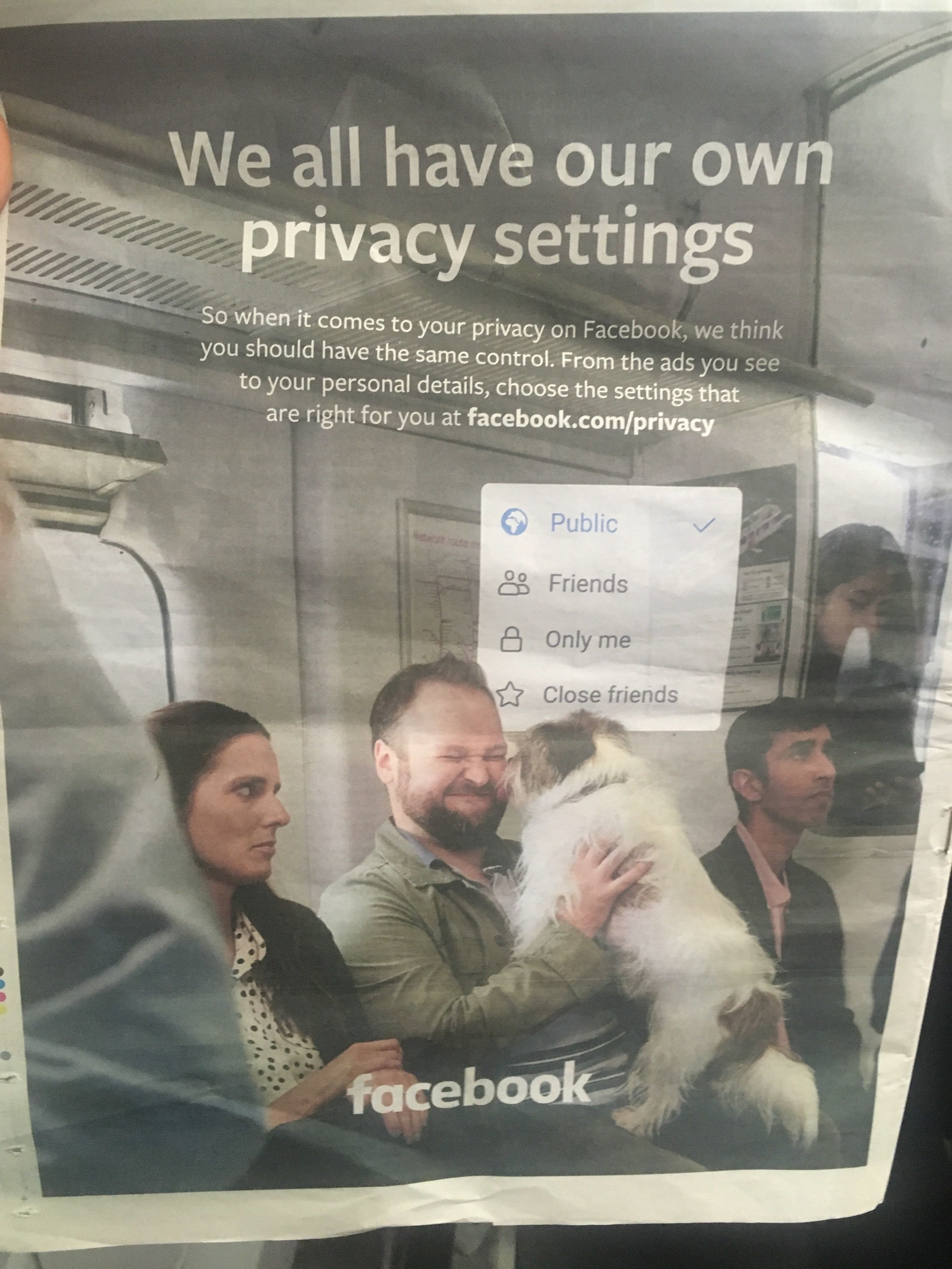 photo of Facebook's recent full page ad