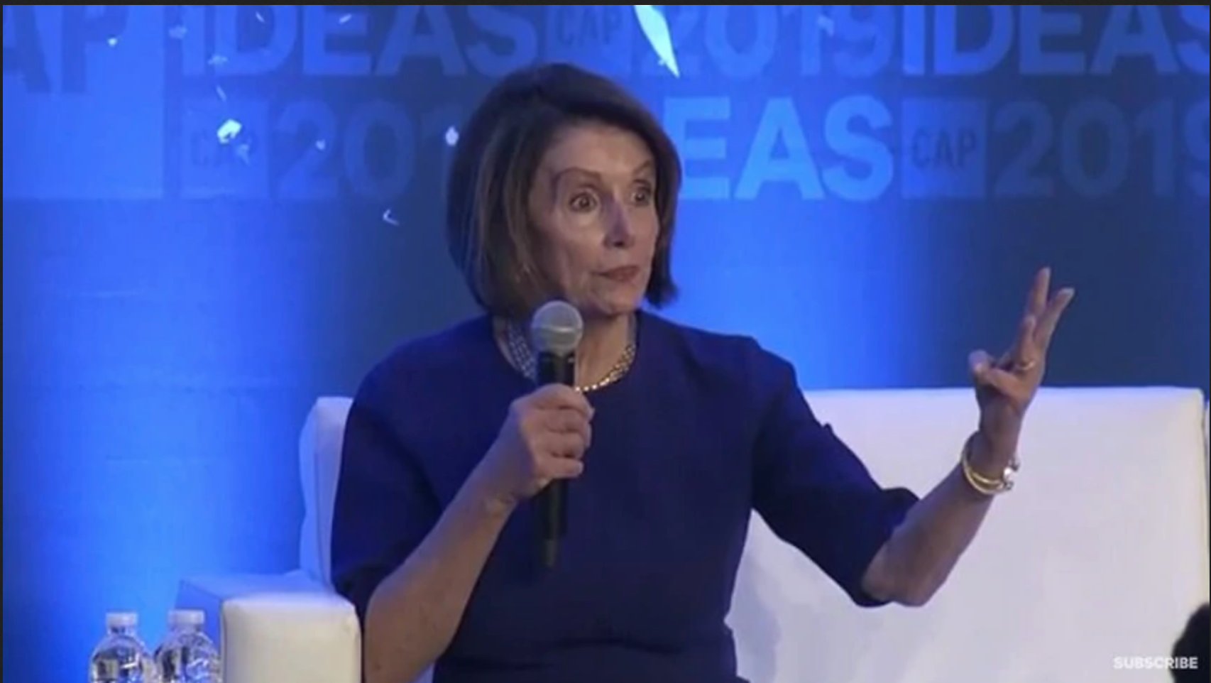 Screenshot of fake Nancy Pelosi video