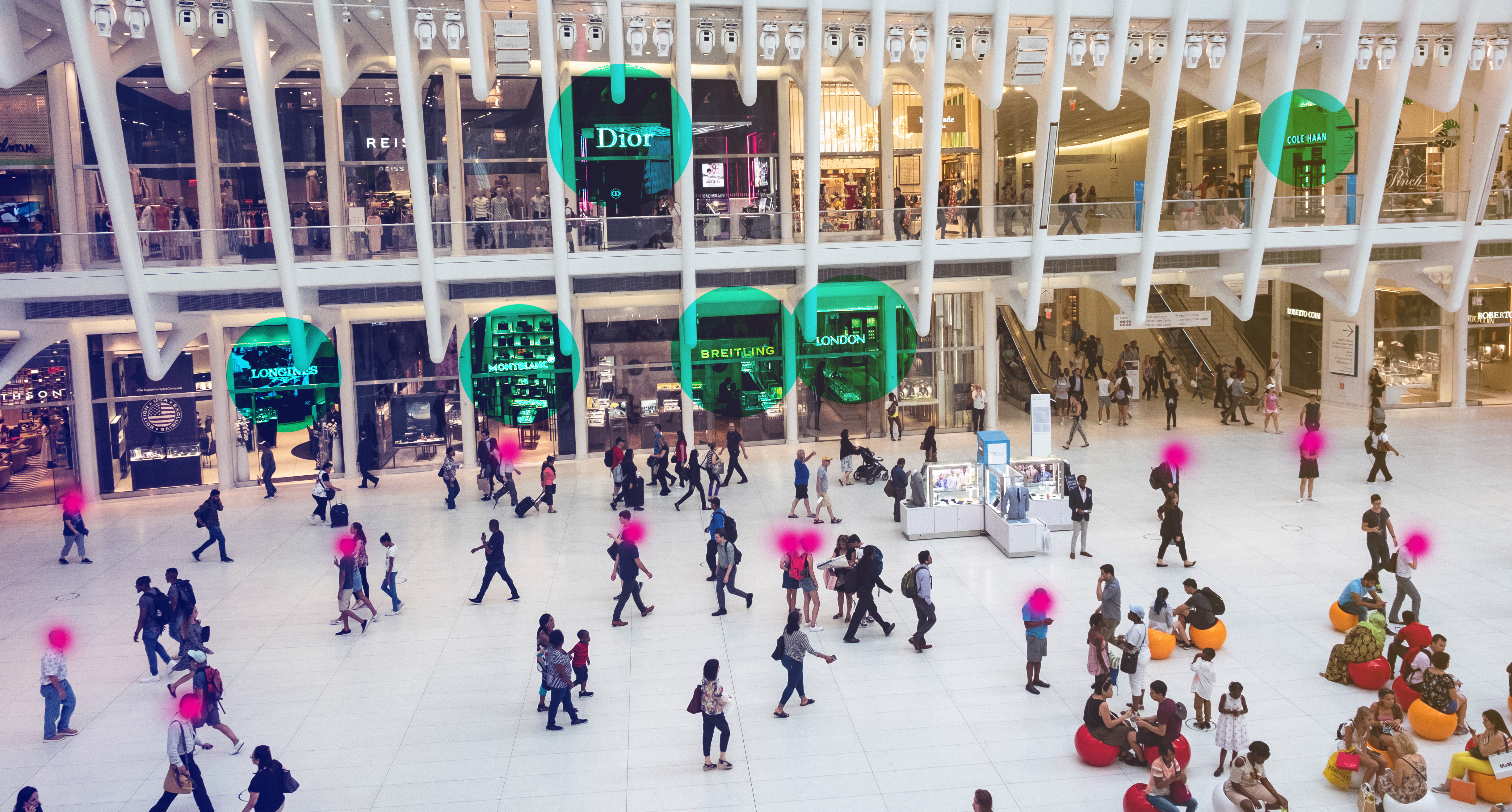 a busy shopping centre